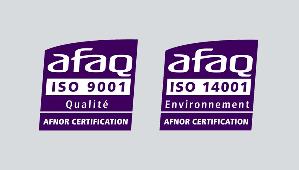 SAH Leduc certification ISO 9001 et ISO 14001